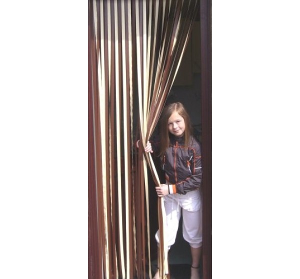 Tube Type Blinds - Coffee and Cream