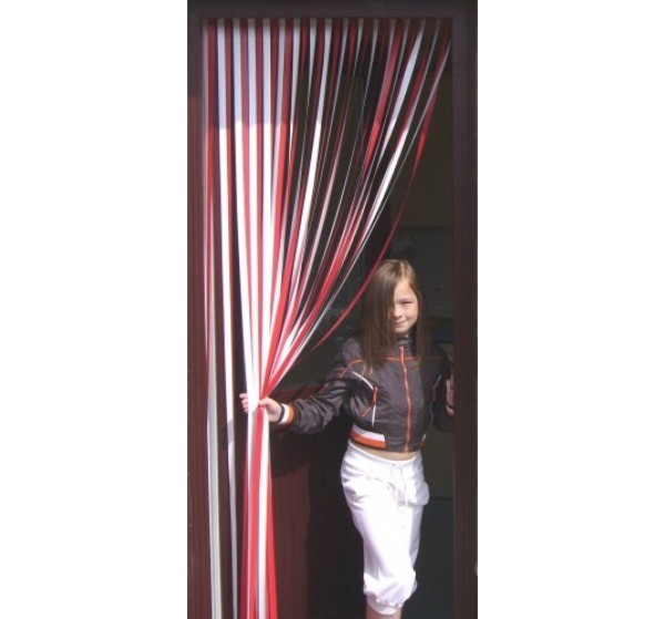 Tube Type Blinds - Red and White