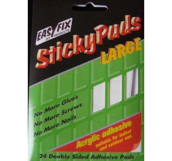Easyfix Double Sided Foam Self Adhesive Pads - 25mm x 24mm