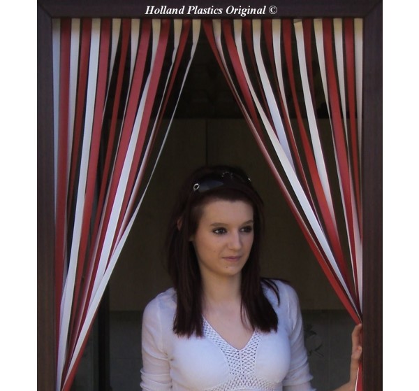 Heavy Duty Caravan / RV Blind in Red and White