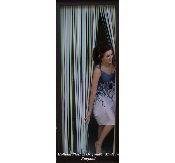 Heavy Duty Bug Blind,Fly Blind,Strip Blind, Door Blind-PASTEL MULTI COLOURED