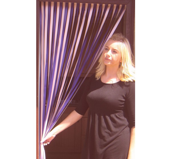 Heavy Duty Bug Blind,Fly Blind,Strip Blind, Door Blind-PURPLE/PINK
