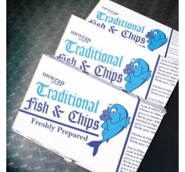 100 x Fish and Chip Cardboard Box/Carton in LARGE Size (31 cm x 15cm x 5cm)